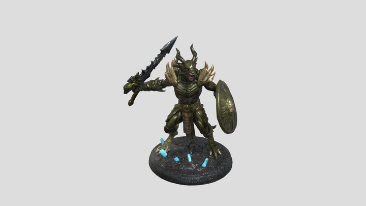 Dragon Warrior 3D Model