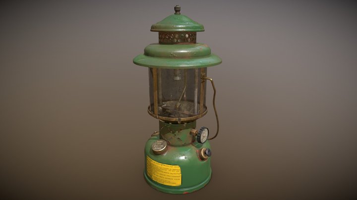 Game Ready Asset - U.S. Military Lantern Coleman 3D Model
