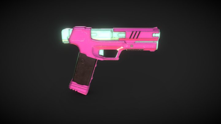 【Cyberpunk 2077】Rebecca's handgun. 3D Model