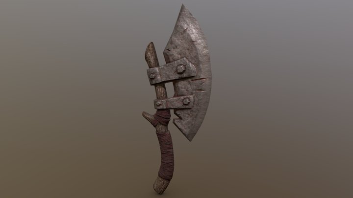 Battle-worn Cleaver 3D Model