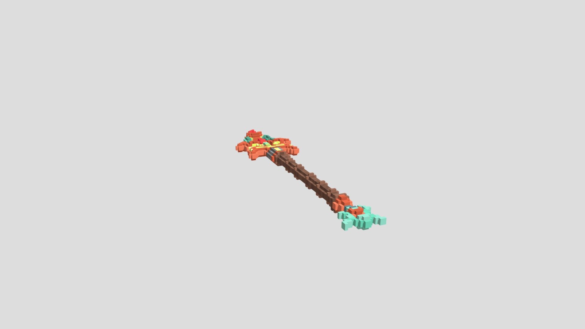 Staff Minecraft 3D model by gracesfredy17 [9aeed42] Sketchfab