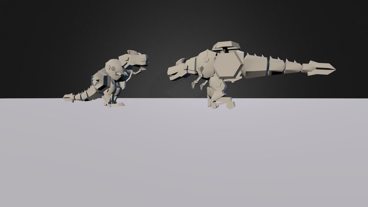 Megatron Beast Wars. Beast Mode And Vehicle Mode 3D Model