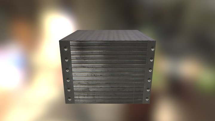 Metal Crate 3D Model