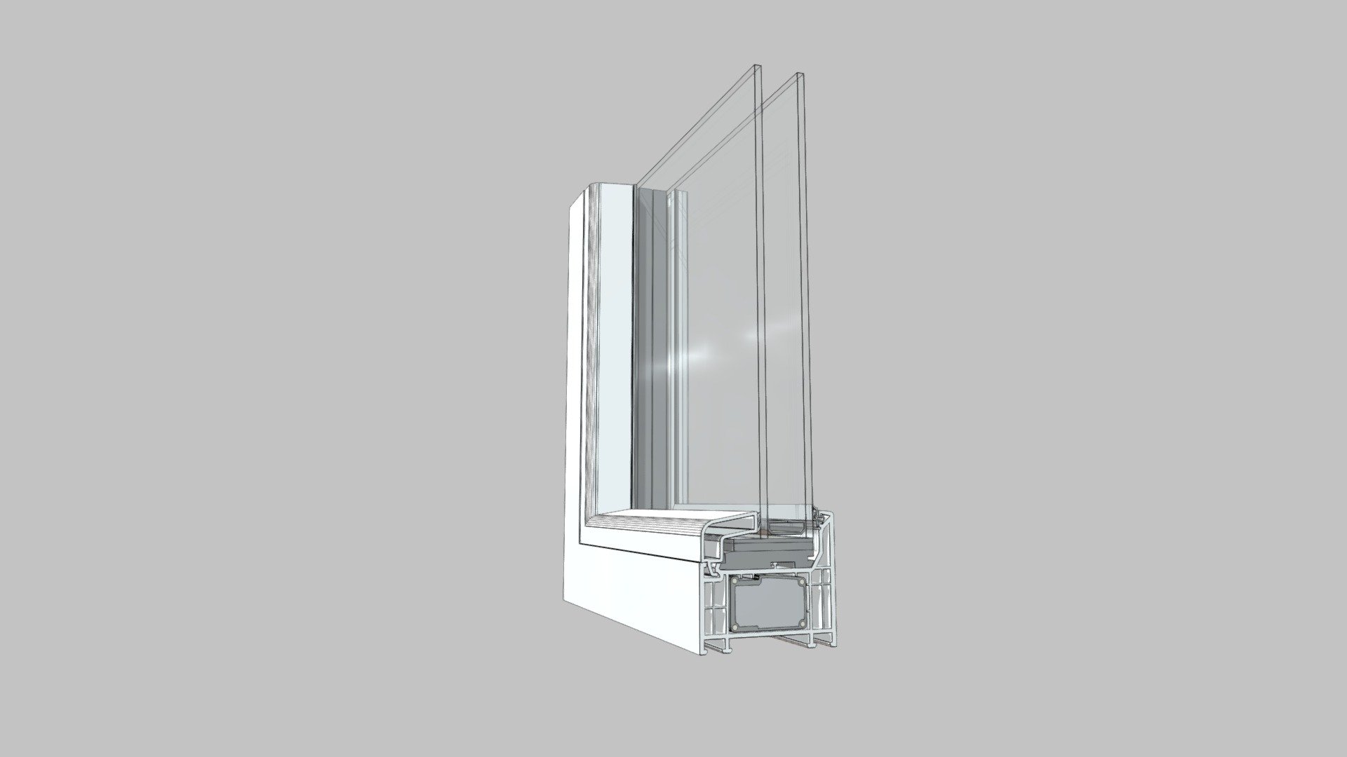 Legend Ventana Fija_Corte L - 3D model by Deceuninck Latam2