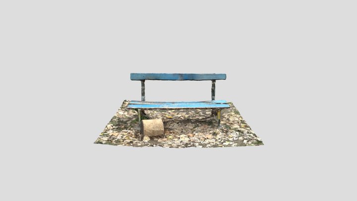 Un banco en un parque 3D Model