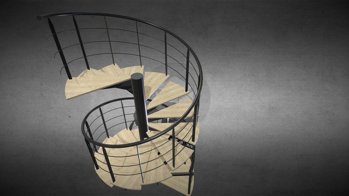 Helical-staircase 3D models - Sketchfab