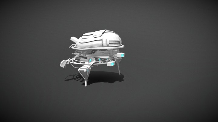 scifi spaceship 3D Model
