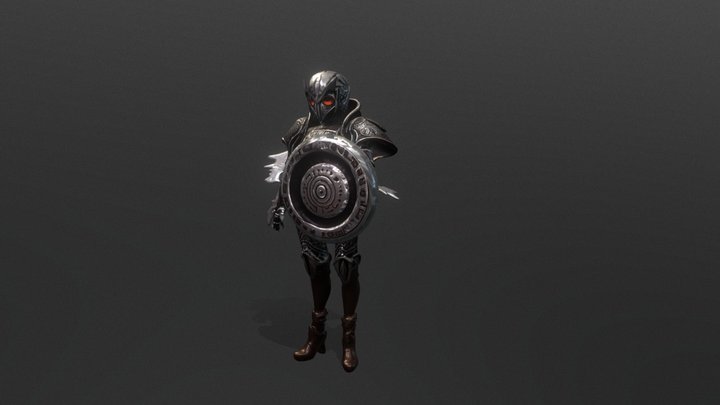 Guerrera-Búho 3D Model