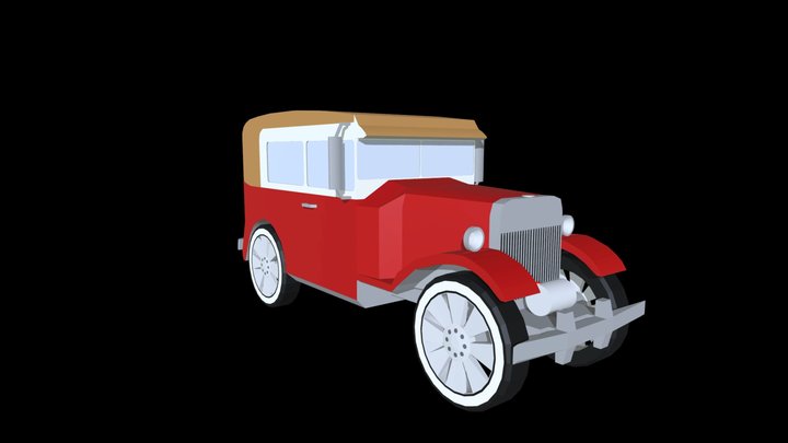 Old Fashioned Car 3D Model