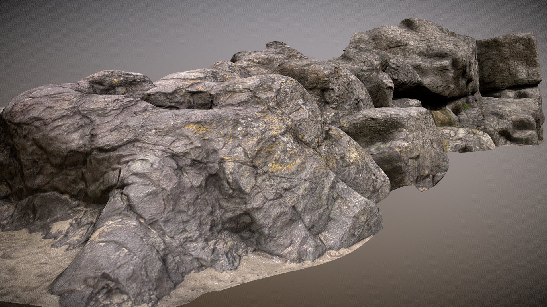 3D model Beach Rock - This is a 3D model of the Beach Rock. The 3D model is about a large rock formation.