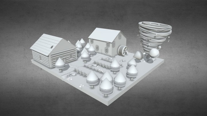 Disaster at the chalet 3D Model
