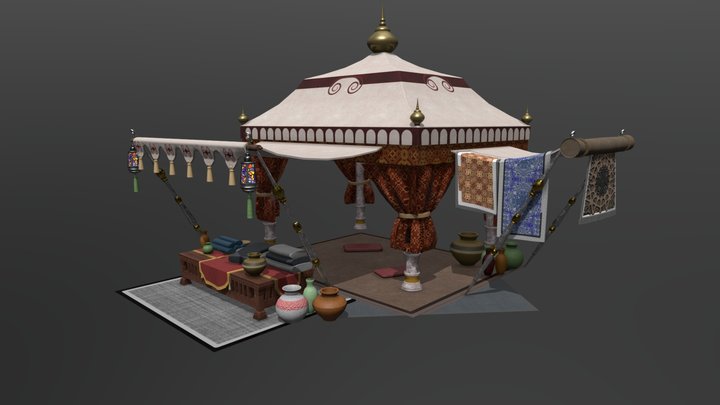 Merchant Tent 3D Model