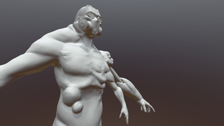 Original Mutant Character Design 3D Model