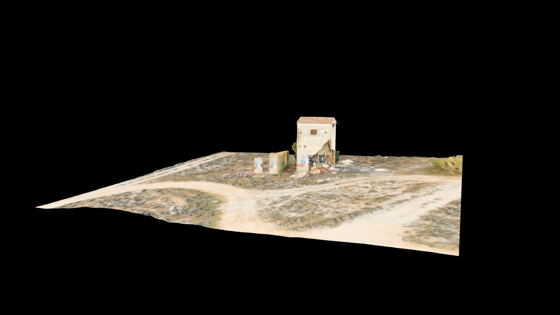 Ruinas Centro Transformación-Perales Tajuña (M) — Sketchfab embed 3D viewer