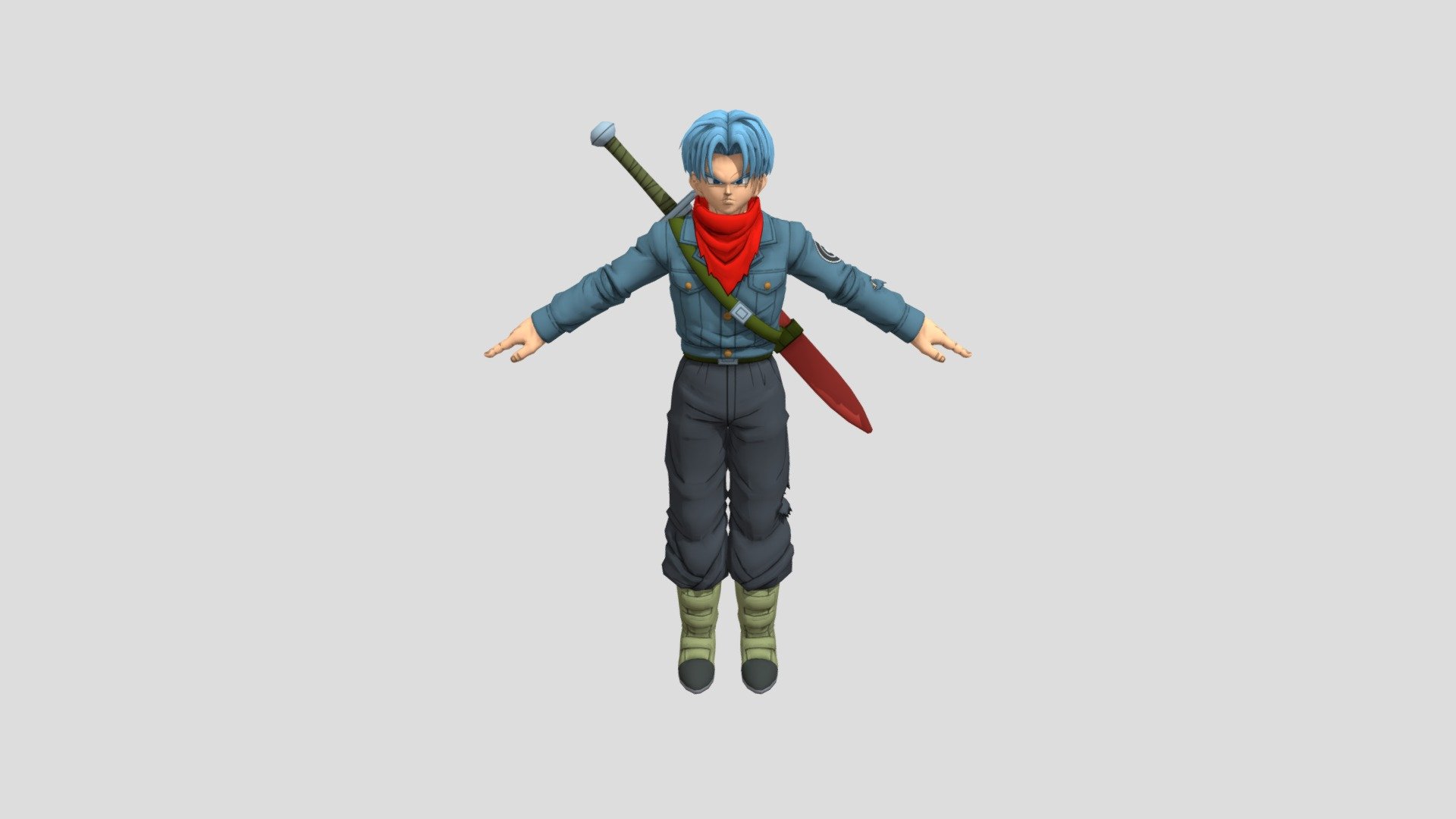 DBXV2 Future Trunks (DBS) 3D model by gabrieel22 [9afc3db] Sketchfab