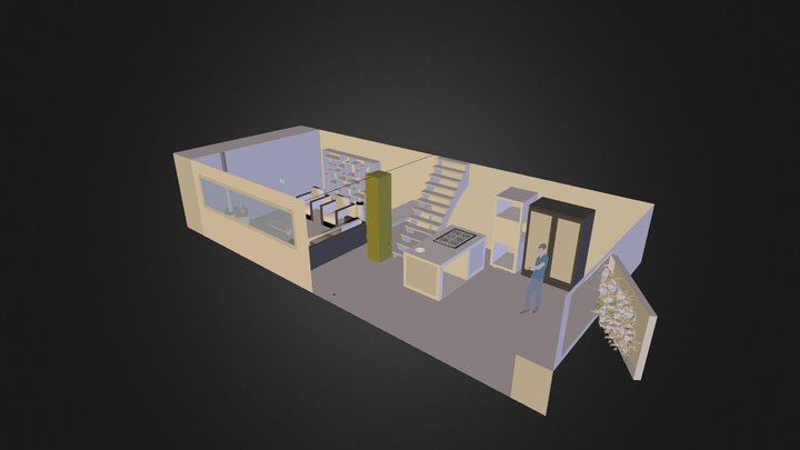 modu kitchen option 3 3D Model