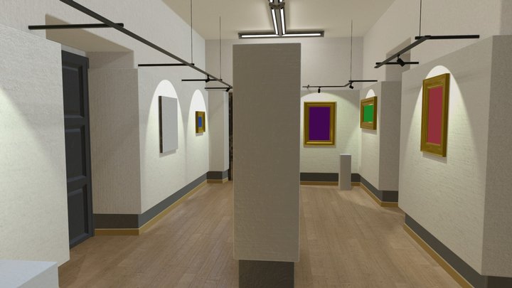 Galería David Alfaro Siqueiros México UMSNH 3D Model