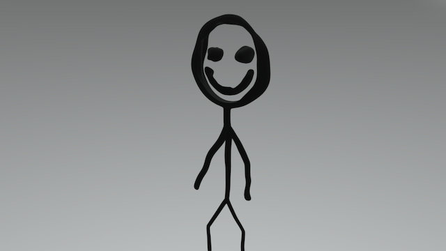 Stick figure 3D Model