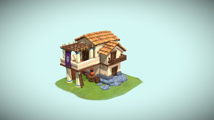 Ancient Greek Pottery 3D Model