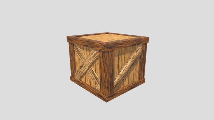 Wood Box Shape 3D Model – Modello 3D gratuito STL