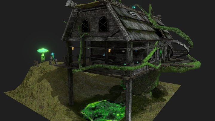 Infected Tree House 3D Model