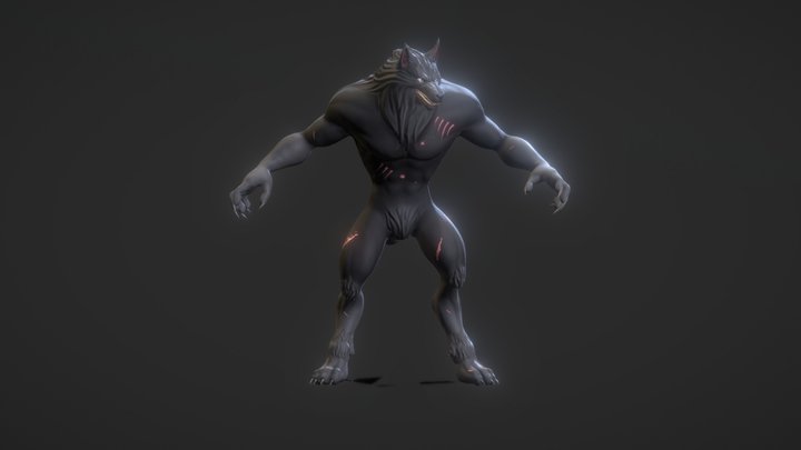 Werewolf Animated 3D Model