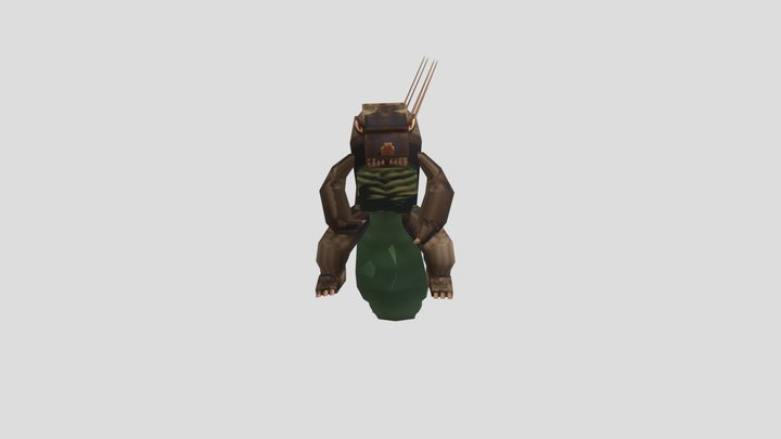 (PS1/PSX) esque Yongary. YMFTD 3D Model