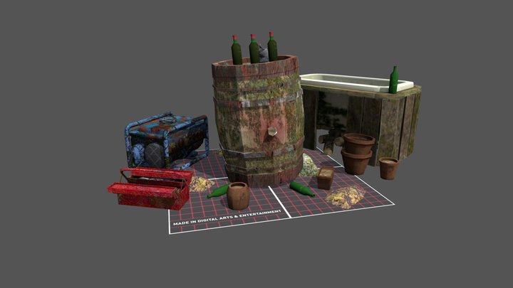 DAE 5 Finished props - Forest Loner 3D Model
