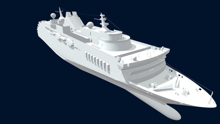 VESSEL SHIP BOAT 3D Model