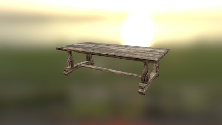 Viking Table 3D Model