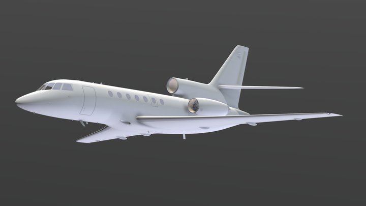 Dassault Falcon 50 3D Model