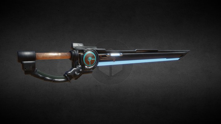 Sci fi Sword 3D Model