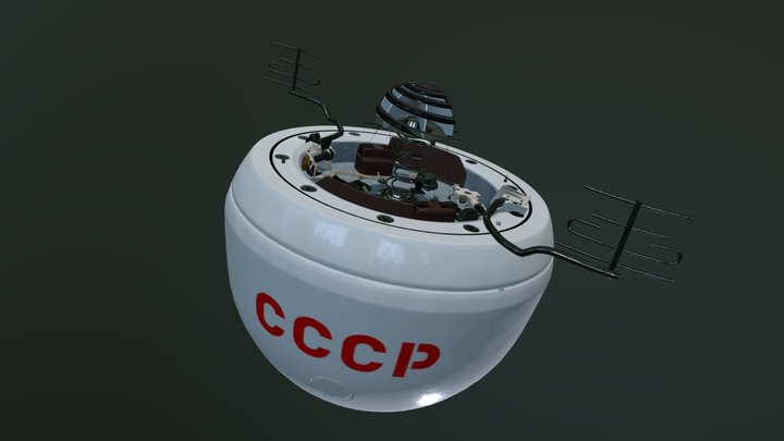 Venera 3 Space Probe 3D Model
