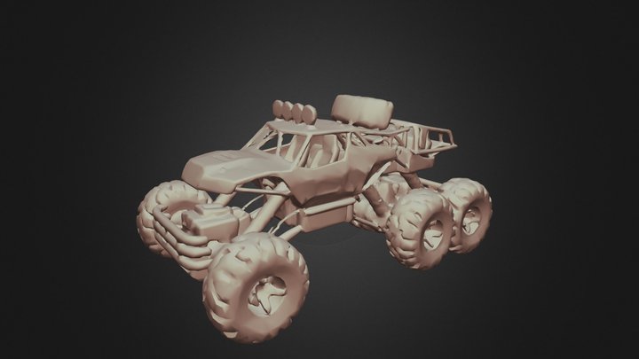 Rock Crawler RC Monster Truck, 6-Wheel