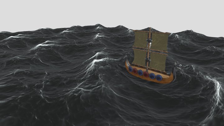 Animation of boat 3D Model