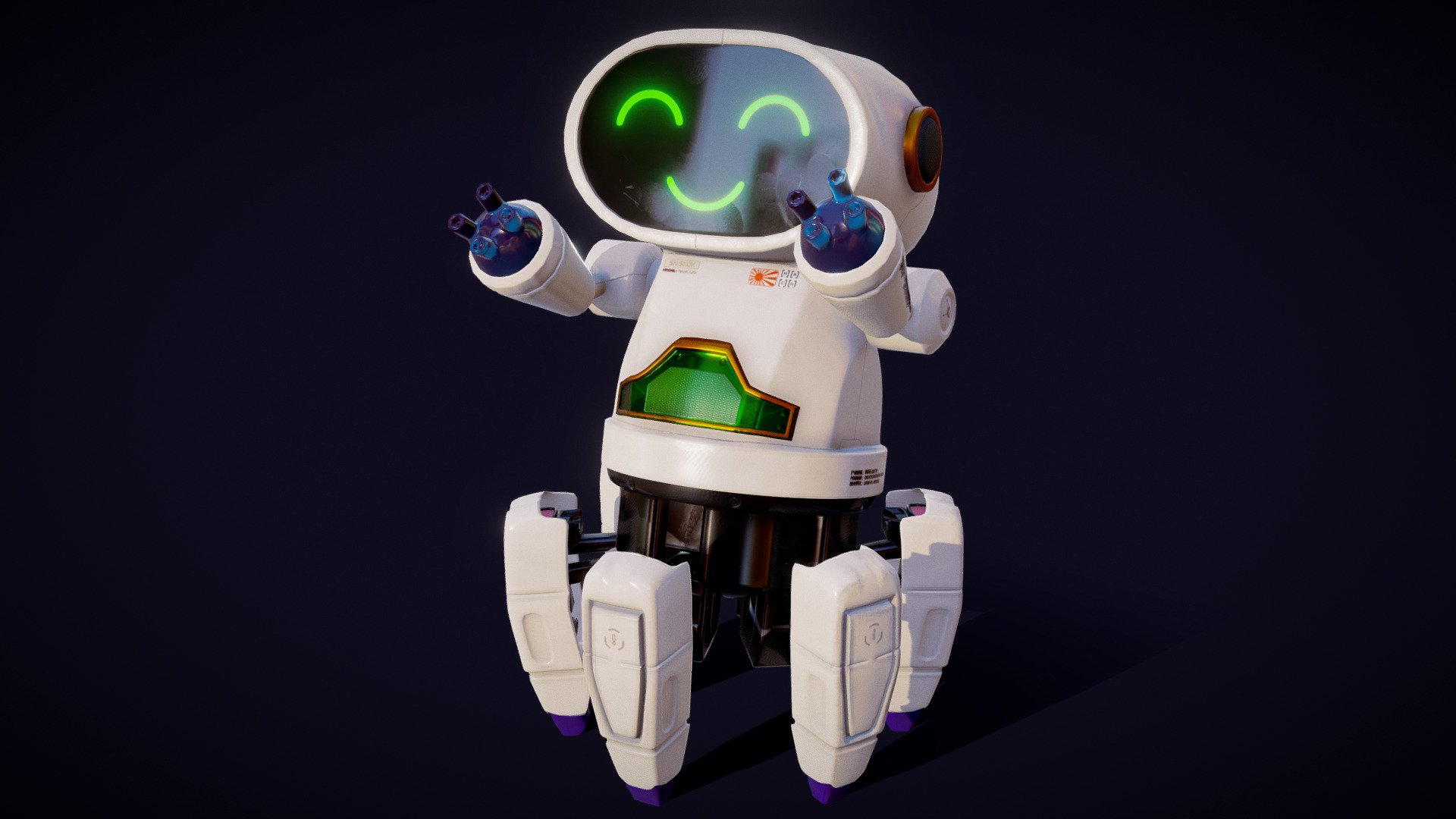 Cute Robot Toy - Game and Film Ready 3D model - Buy Royalty Free 3D model  by neatpolygons (@neatpolygons) [9b0a895]