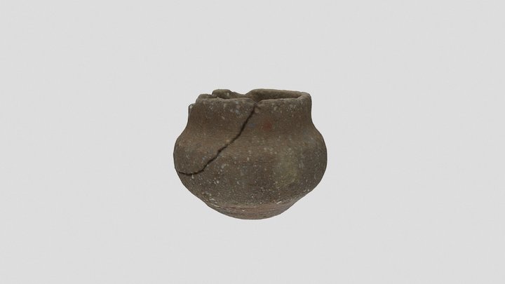 vasito con engobe rojo 3D Model