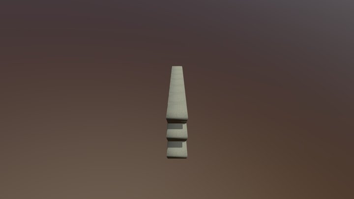 Sandbag Wall 01 3D Model
