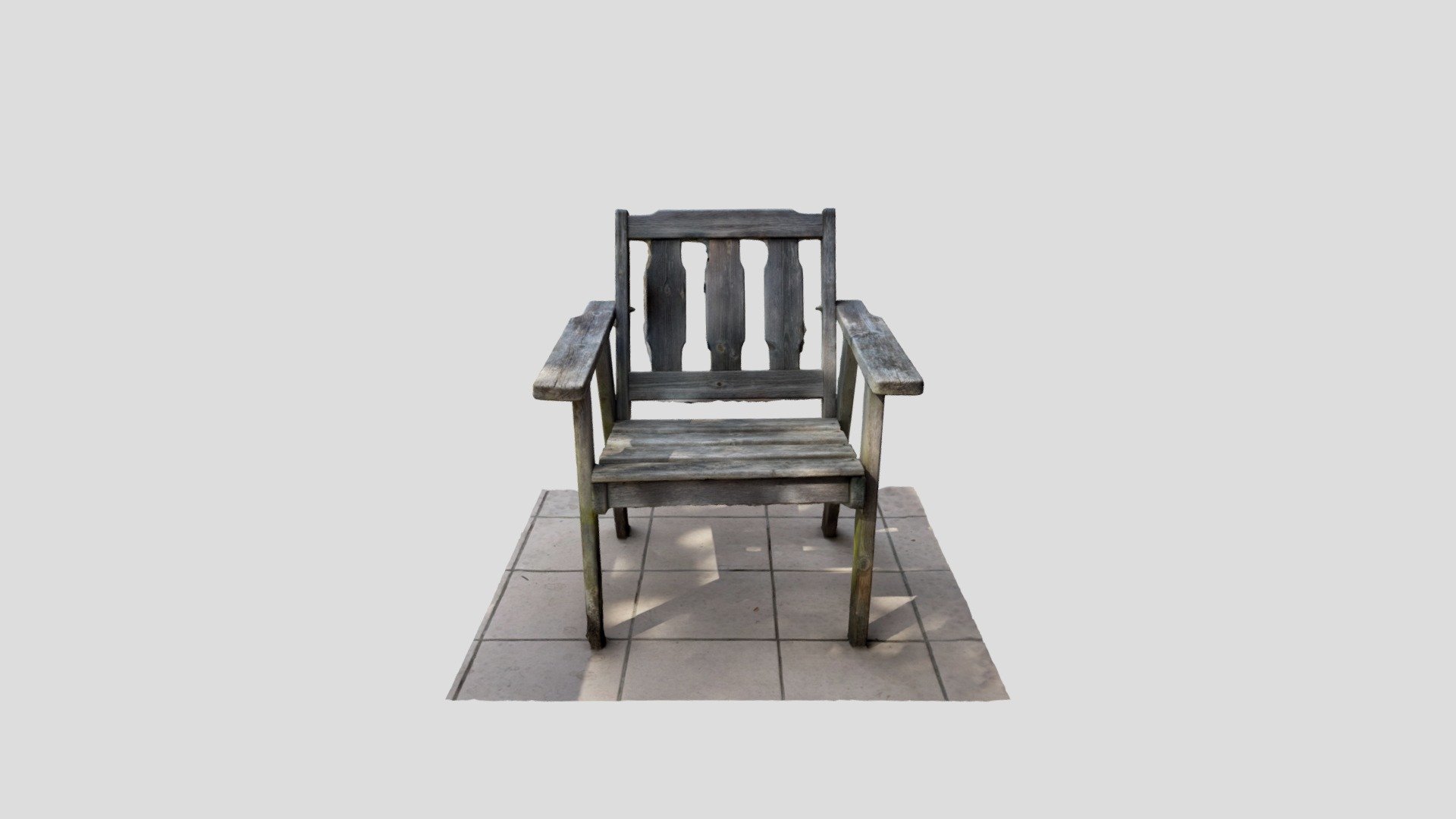Old wood chair Download Free 3D model by n3rd0710 [9b0c203] Sketchfab