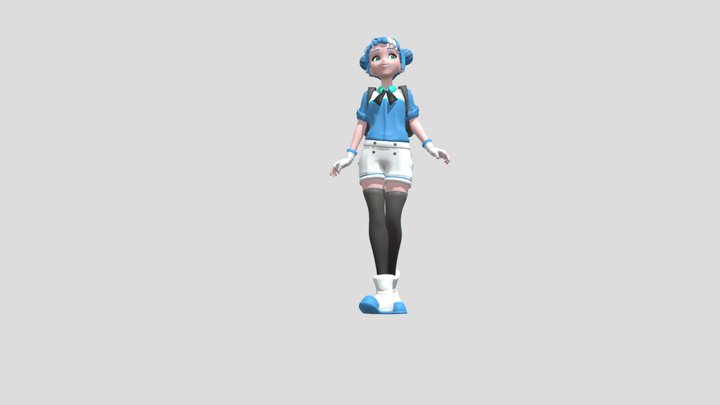 Godette Rigged 3D Model