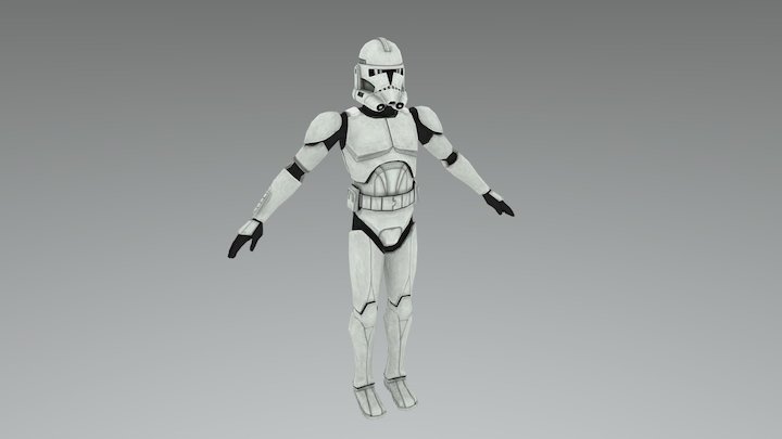 Star Wars  Clone Trooper 3D Model