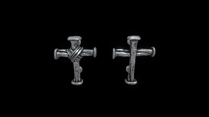 Styx Jewel - "Forged Cross" pendant 3D Model