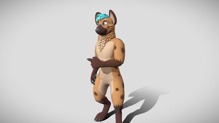 Hyena Character 3D Model