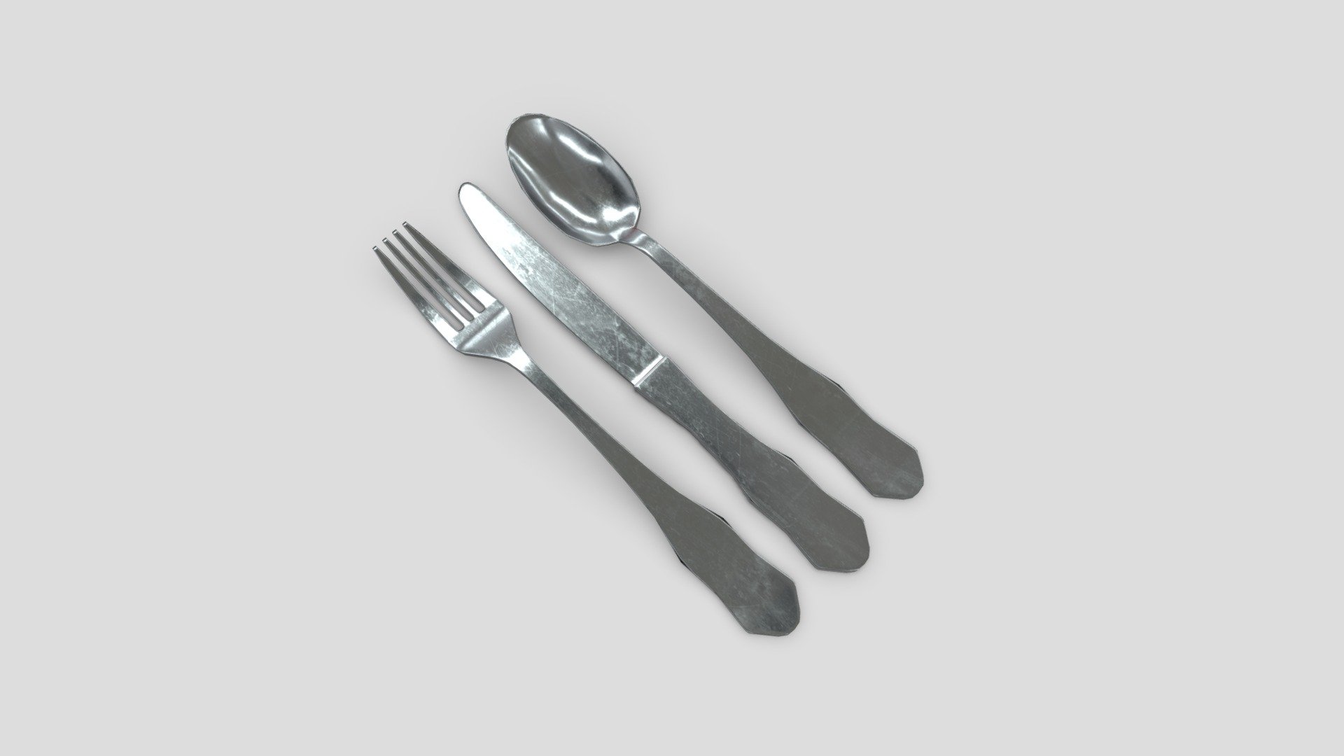 CC0 - Cutlery - Download Free 3D Model By Plaggy [9b1020f] - Sketchfab