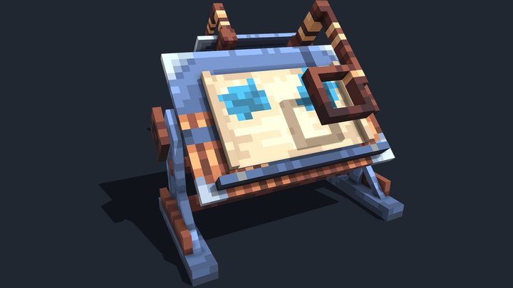 Research table from Rust 3D Model