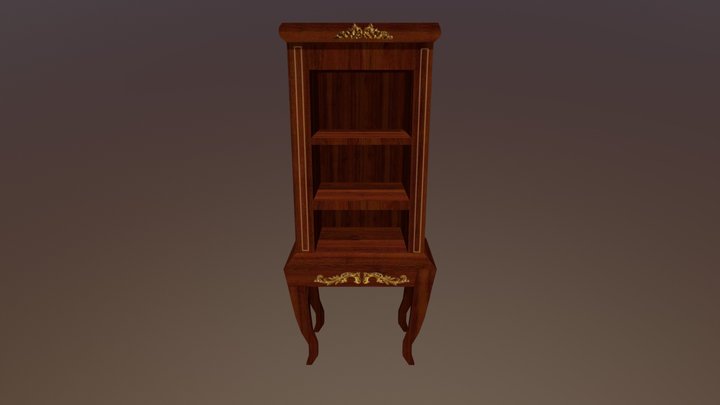 Victorian Display Cabinet 3D Model