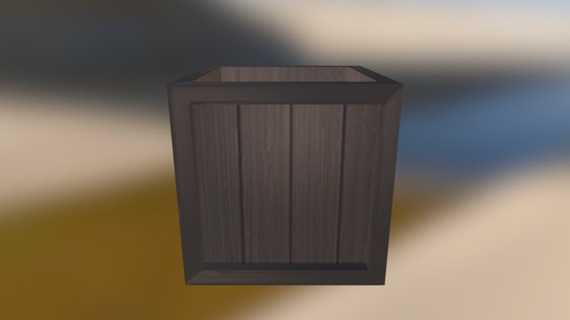 Open Crate 3D Model