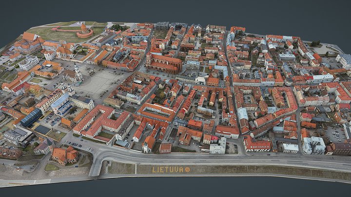 Kaunas Old Town 3D Model