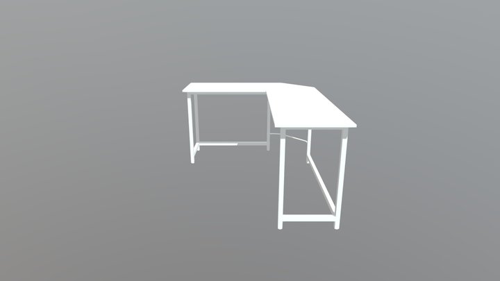 L Desk 3D Model