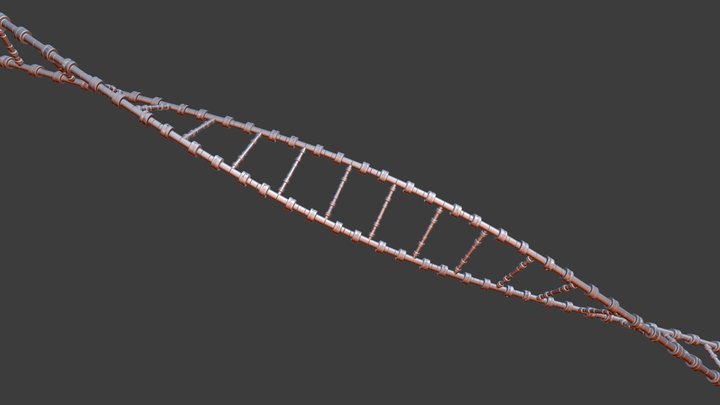 Sci-fi DNA 3D Model